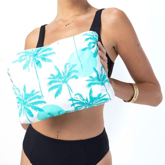 ALOHA Collection—Mid Pouch—Sun Palm x Samudra—Hawaii Beach & Travel Pouch *NWT* - Picture 2 of 7